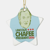 リンカーンChafeeの大統領2016年 セラミックオーナメント (左)