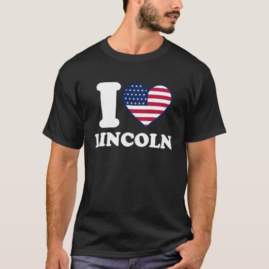リンカーンIハートリンカーン Tシャツ (正面)