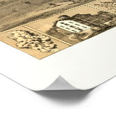 リンカーンILパノラママップ – 1869 ポスター (角)