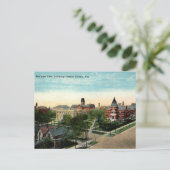 リンカーンNE大学キャンパス1910年代ヴィンテージ ポストカード (スタンド正面)