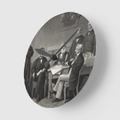 リンカ読ン解放宣言 ラウンド壁時計 (傾斜)