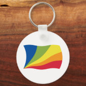 リンガフランカノヴァ国旗のキーチェーン キーホルダー (正面)