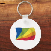 リンガフランカノヴァ国旗のキーチェーン キーホルダー (正面)