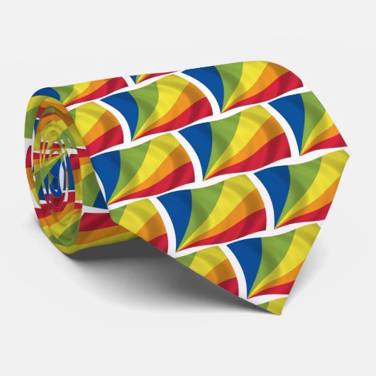 リンガフランカノヴァ国旗のタイ ネクタイ (ロール)