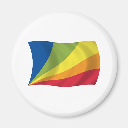 リンガフランカノヴァ国旗の磁石 マグネット (正面)