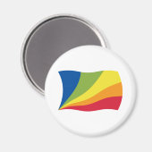 リンガフランカノヴァ国旗の磁石 マグネット (正面/裏面)