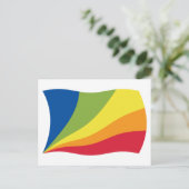 リンガフランカノヴァ国旗 ポストカード (スタンド正面)