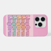 リンガーム 可愛いバブルレター iPhoneケース (裏面横)