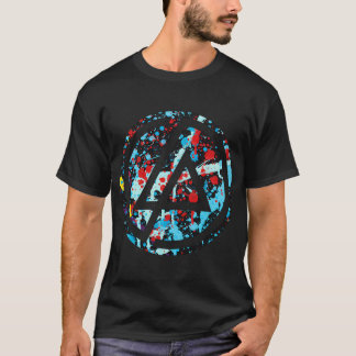 リンキン・パーク - グラフィティ - ロック - グランジ - ポップ - ブルー Tシャツ