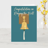 リンギングがんベル、終了トリートメント カード (黄色い花)