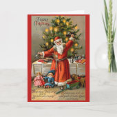 リンギングベルクラシックサンタクリスマスカード シーズンカード (正面)