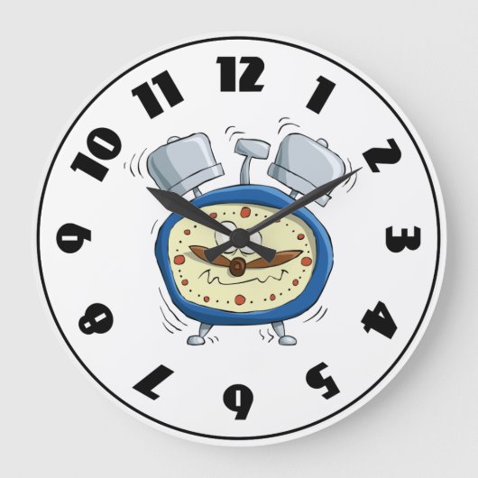 リンギング目覚まし時計 ラージ壁時計 (正面)