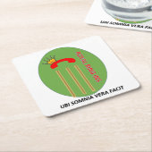 リンギン王室のズコースター スクエアペーパーコースター (アングル)