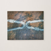 リンクされたカラバーアートプリント ジグソーパズル (横)