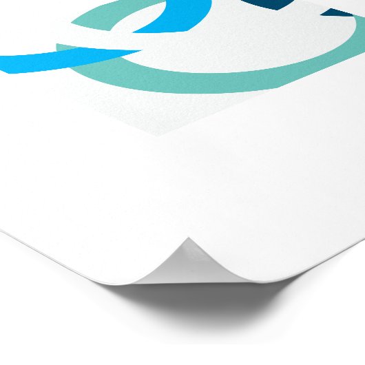 リンクされた円 ポスター (角)