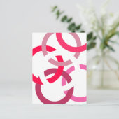 リンクされた円 ポストカード (スタンド正面)