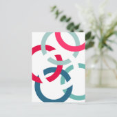 リンクされた円 ポストカード (スタンド正面)