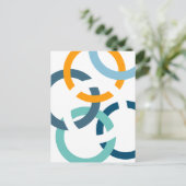 リンクされた円 ポストカード (スタンド正面)