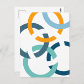 リンクされた円 ポストカード (正面/裏面)