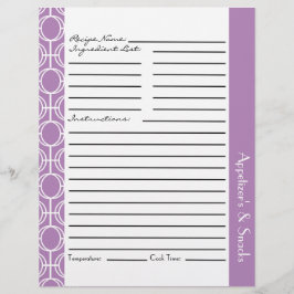 リンクされた永遠のリングや輪レシピの挿入 – 紫