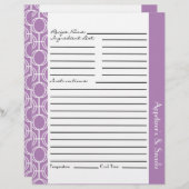 リンクされた永遠のリングや輪レシピの挿入 – 紫 (正面/裏面)