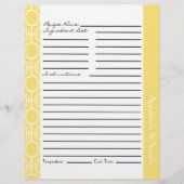 リンクされた永遠リングや輪レシピインサート – Lemon (正面)