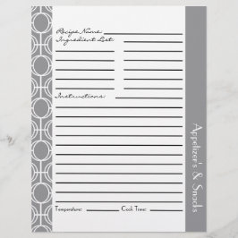 リンクされた永遠リングや輪レシピ挿入 – グレー