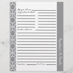 リンクされた永遠リングや輪レシピ挿入 – グレー