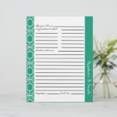 リンクされた永遠リングや輪レシピ挿入 – ティール(緑がかった色) (スタンド正面)