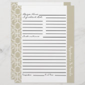 リンクされた永遠リングや輪レシピ挿入 – ラテ (正面/裏面)