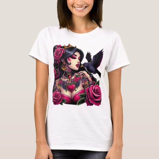 リンクされた童話の女王 Tシャツ (正面)