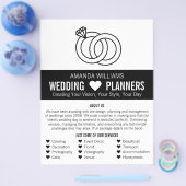 リンクした結婚指輪のデザイン、結婚式イベントプランナー チラシ (シングル)