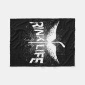 リンクの生命(ホッケー) フリースブランケット (正面(横))