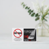 リンクのTPPおよびファーストトラックビジネスか情報カード 名刺 (スタンド正面)