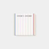 リンクインスパイアアイスホッケー競技場は縞で飾ります + 一流のノート ポストイット (正面)