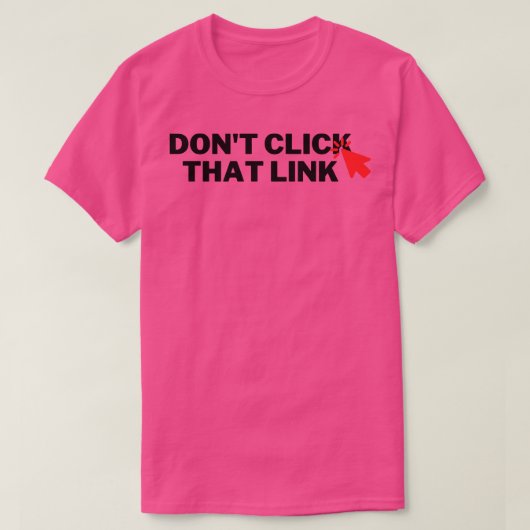 リンククリックしない6 Tシャツ (デザイン正面)