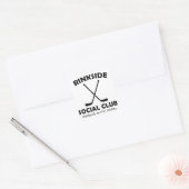 リンクサイドソーシャルクラブマザーズデイギフトホッケーママ スクエアシール (封筒)