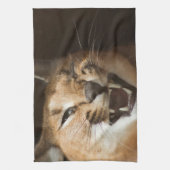 リンクスおっちょこちょいの キッチンタオル (縦)