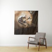 リンクスおっちょこちょいの タペストリー (インサイチュ(横))