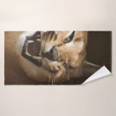 リンクスおっちょこちょいの バスタオル (バスタオル)