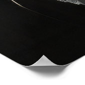 リンクスポートレート動物自然野生動物ダーク絵画ズ ポスター (角)