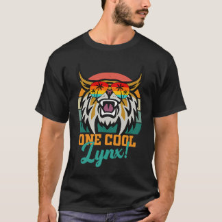 リンクス動物リンクス・デイDenali野生動物の男性の女性k Tシャツ