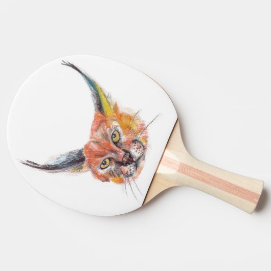 リンクス卓球ラケットレッドラバーバック 卓球ラケット (横)