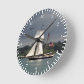 リンクス時計 ラウンド壁時計 (傾斜)