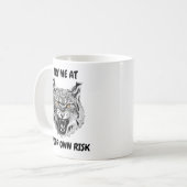 リンクス警告ス コーヒーマグカップ (正面左)