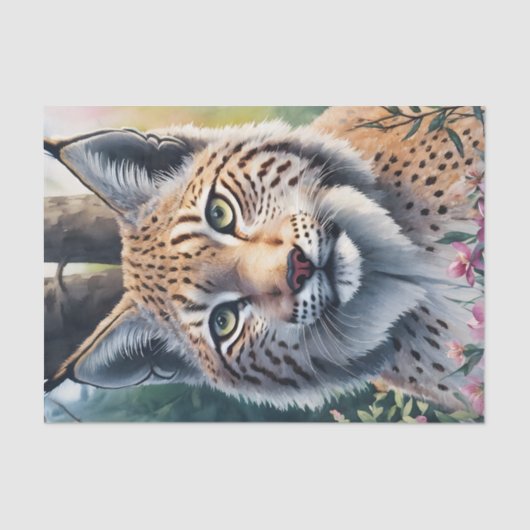 リンクス・ウォーター・カラー・フォレスト・アート 薄葉紙 (正面)