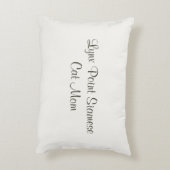 リンクス・ポイント・シャムパーソナライズされたゼ猫 アクセントクッション (裏面(縦))