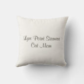 リンクス・ポイント・シャムパーソナライズされたゼ猫 クッション (裏面)