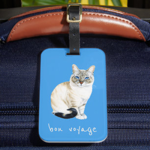 リンクス・ポイント・シャメゼ猫 ラゲッジタグ