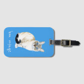 リンクス・ポイント・シャメゼ猫 ラゲッジタグ (正面横)